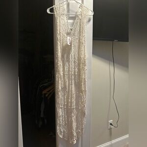 Woven Heart // One Size Ivory Lace Kimono